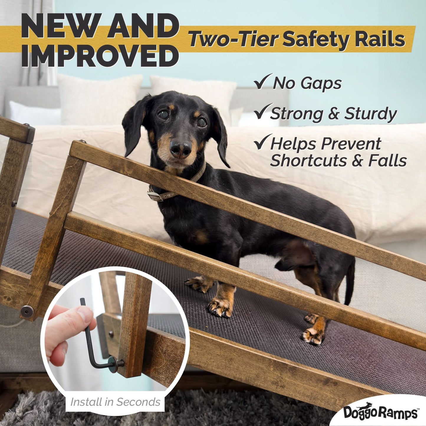 Small Dog Ramp for Bed