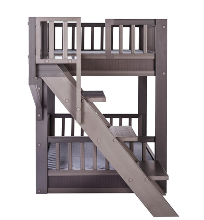 ® ECOFLEX® Dog Bunk Bed with Removable Memory Foam Cushions, Easy Assembly, Wide Stairs for Safe Climbing, Durable Composite, Ideal for Multiple Pets, Accommodates 2 Large or 3+ Small Dogs