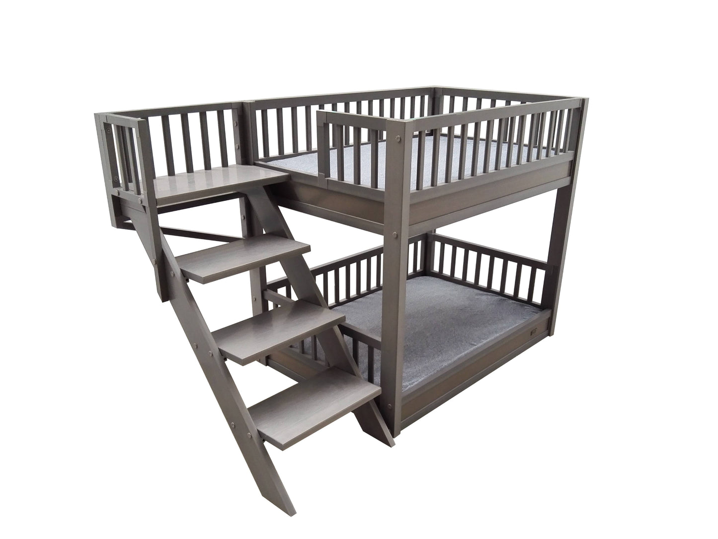 ® ECOFLEX® Dog Bunk Bed with Removable Memory Foam Cushions, Easy Assembly, Wide Stairs for Safe Climbing, Durable Composite, Ideal for Multiple Pets, Accommodates 2 Large or 3+ Small Dogs