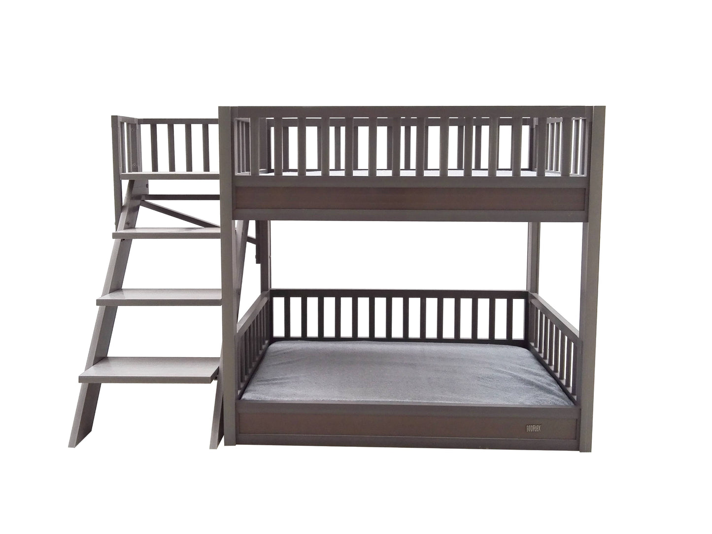 ® ECOFLEX® Dog Bunk Bed with Removable Memory Foam Cushions, Easy Assembly, Wide Stairs for Safe Climbing, Durable Composite, Ideal for Multiple Pets, Accommodates 2 Large or 3+ Small Dogs